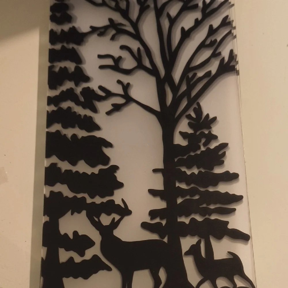 ElegantTwo Seasons Black Lantern with Leaf Design